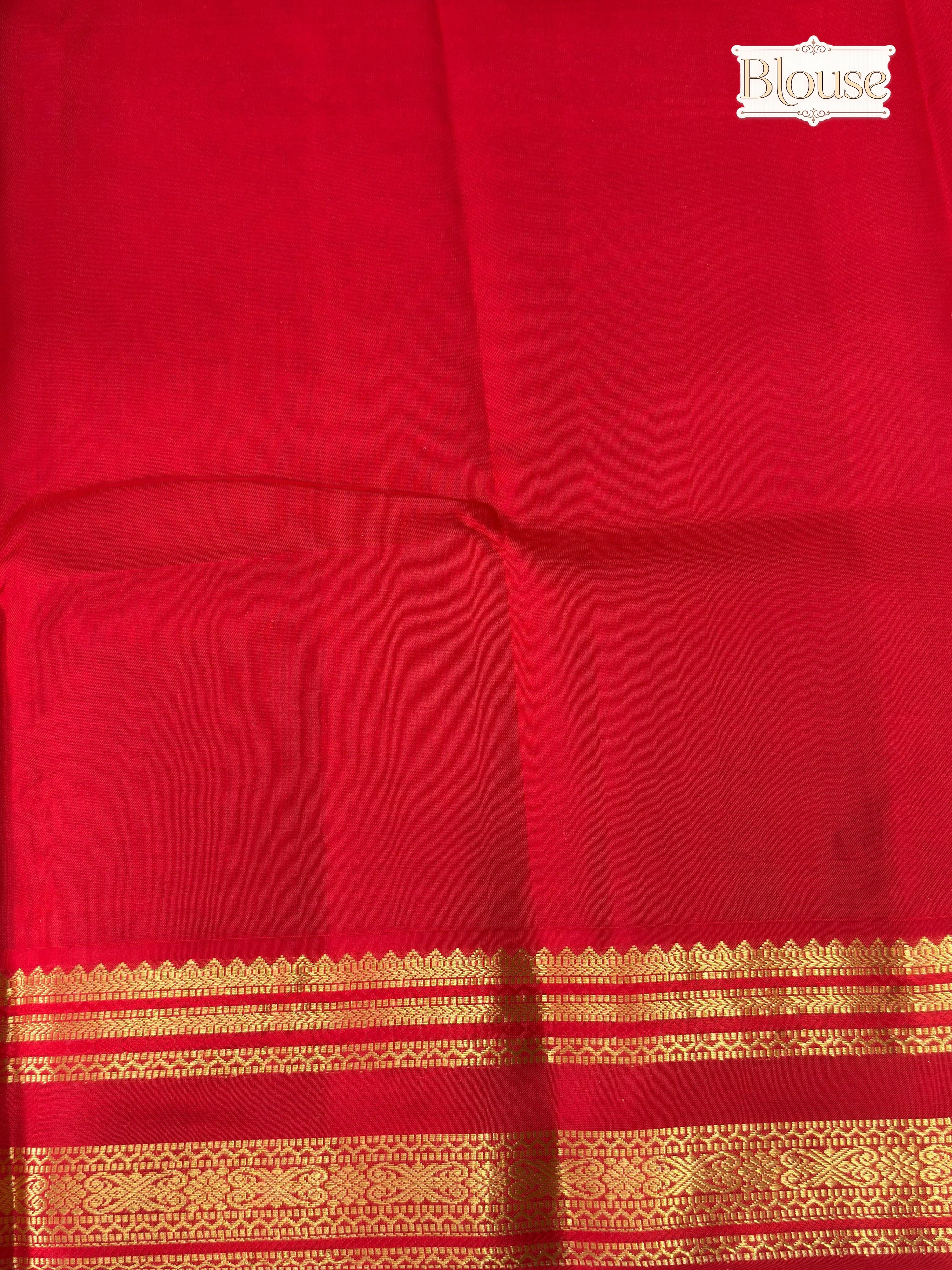 Royal Navy Blue Handloomed Kanchipuram Pure Silk Saree