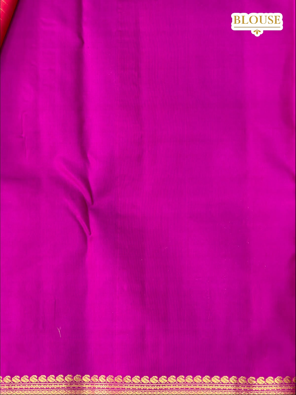 Crimson Red Checked Pure Silk Saree Purple Zari Border