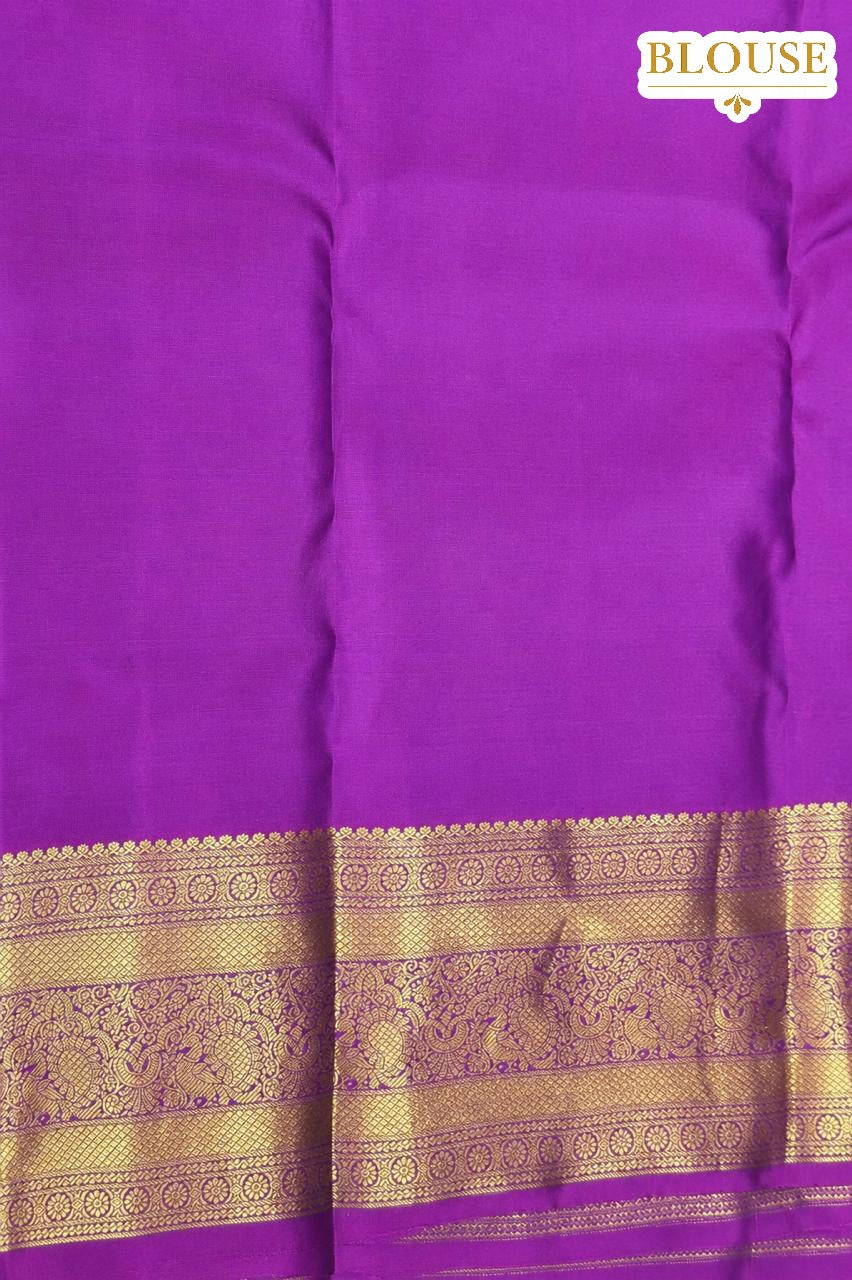 Emerald Green Pure Silk Saree with Gold Zari Border