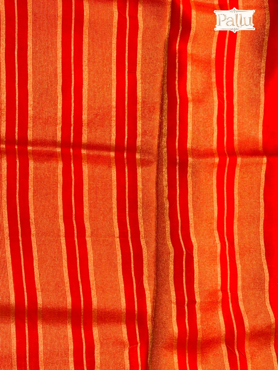 Scarlet Red Semi Crepe Silk Saree