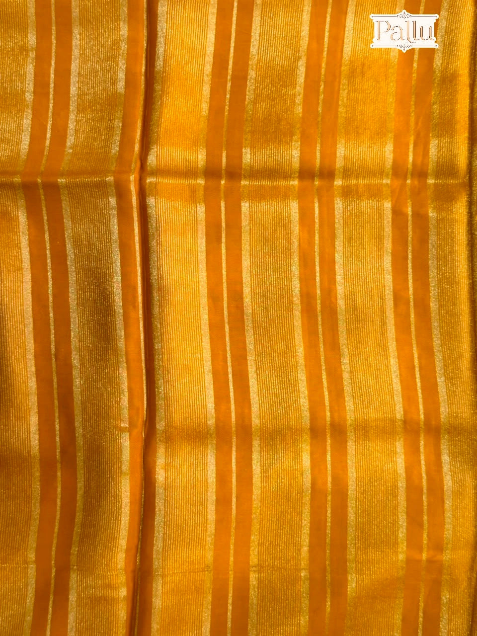 Amber Mustard Semi Crepe Silk Saree