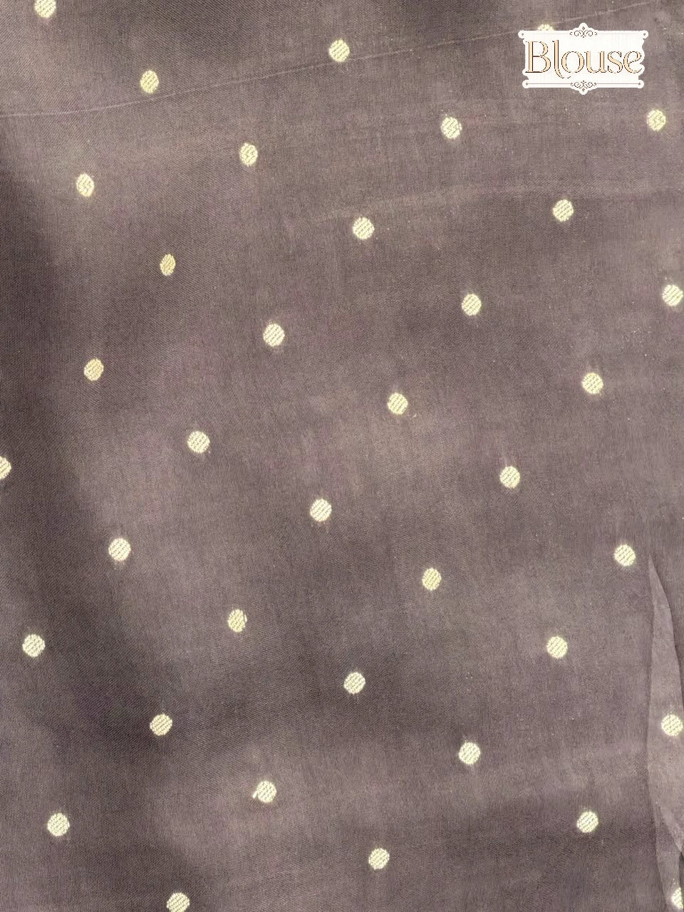 Charcoal Grey Bandhani Semi Crepe Silk Saree