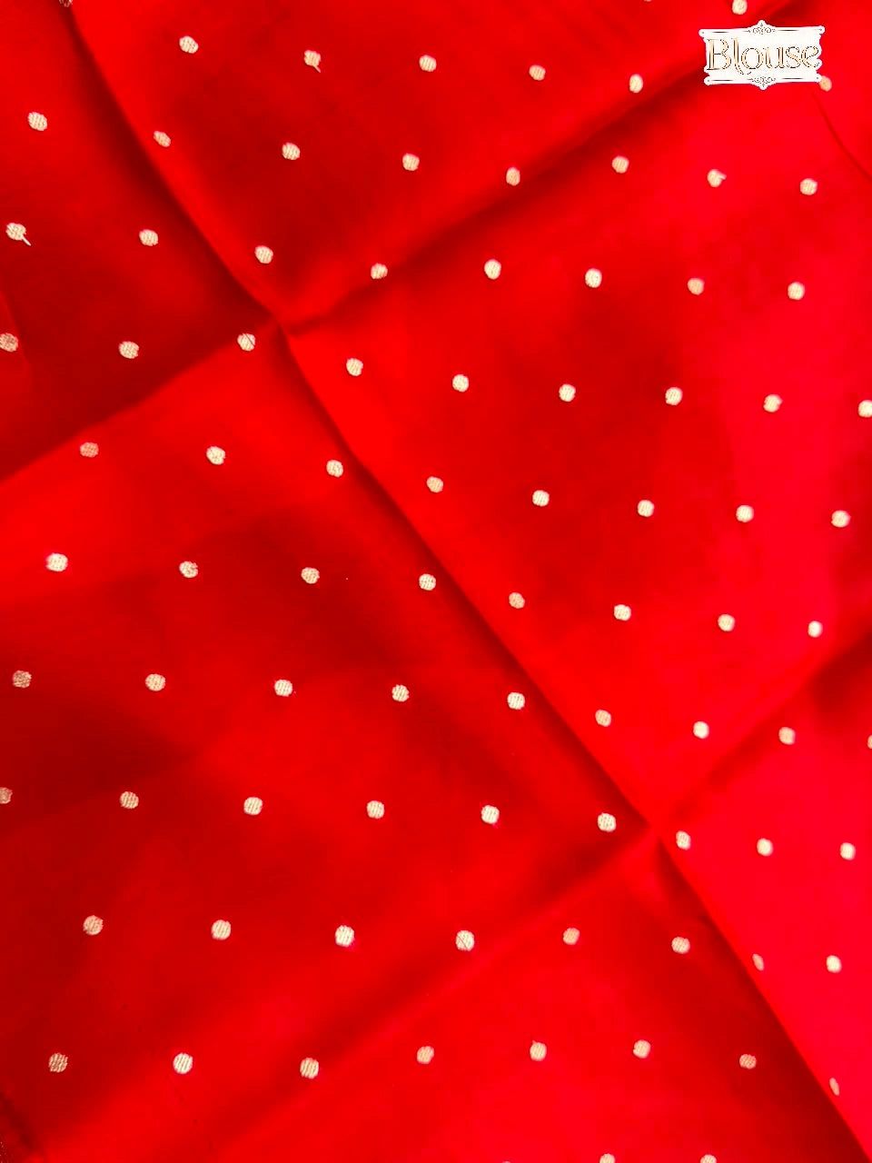 Poppy Red Semi Crepe Silk Saree