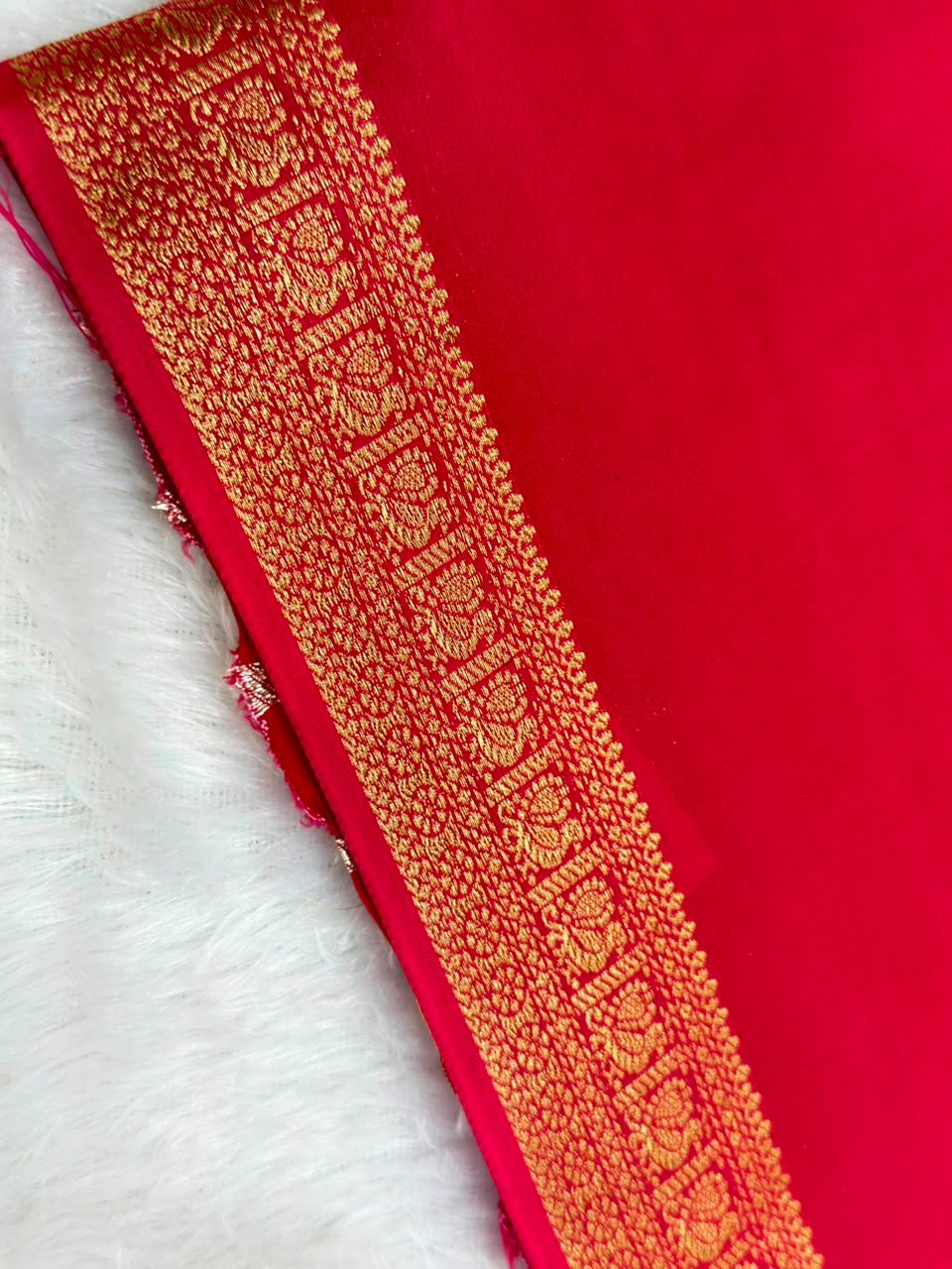 Rani Pink Bandhani Semi Crepe Silk Saree