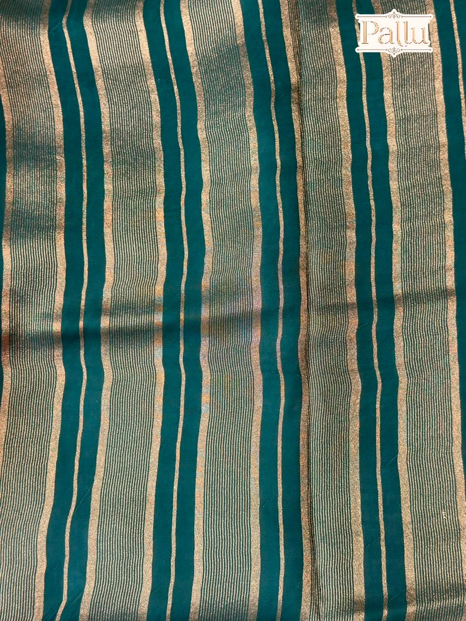 Emerald Green Semi Crepe Silk Saree