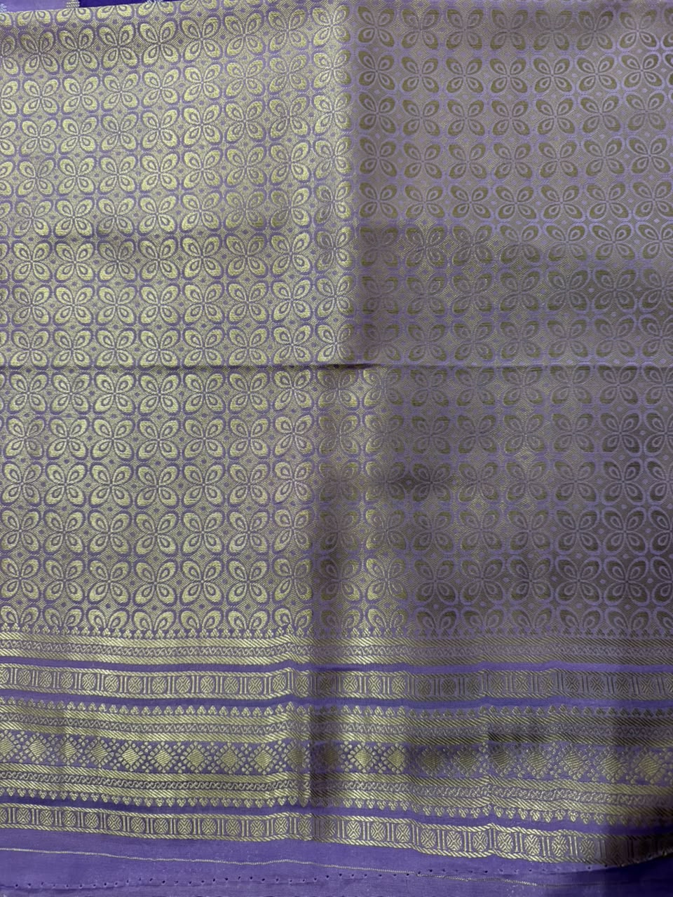 Royal Blue, Indigo, Teal Green & Lavender Runket Crepe Saree